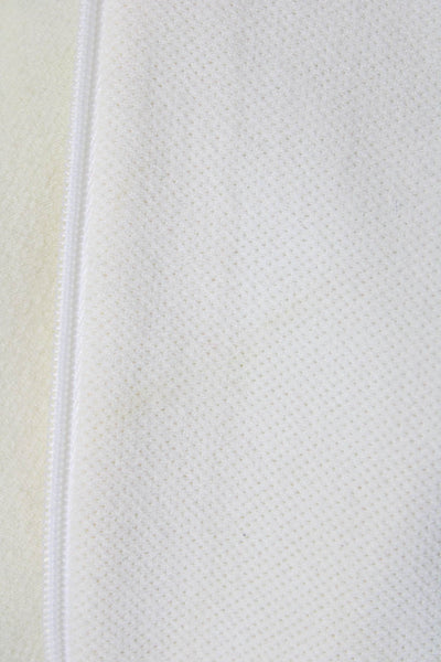 Vince Womens Cardigan V Neck Long Sleeve White Polyester Blend Size S