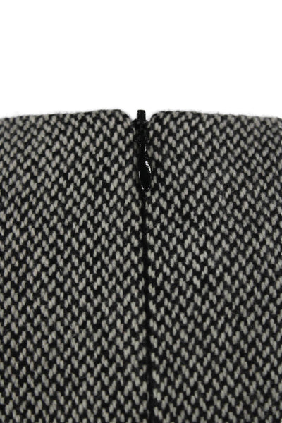 Designer Women Herringbone Shift Dress Multicolor Sleeveless Short Size M