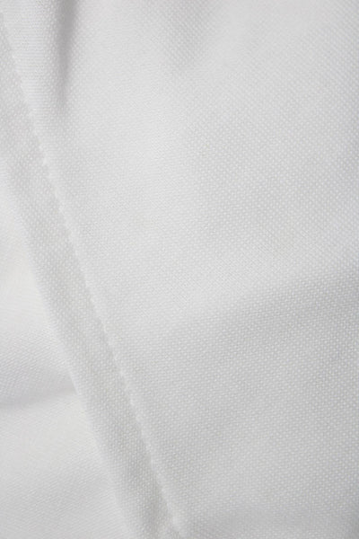 Banana Republic Womens Modal Sleeveless V Neck Tie Front Blouse White Size M
