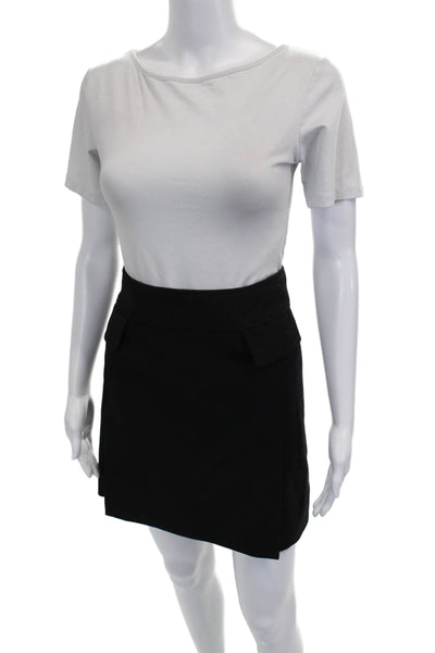 Dolce & Gabbana Womens A-Line Black Polyester Blend Skirt Size S