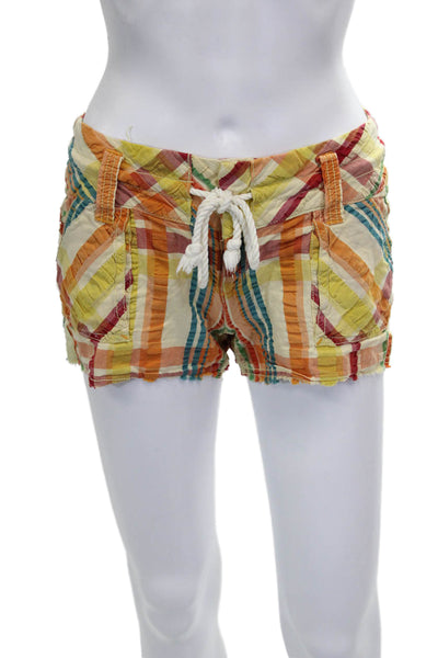 Free People Womens Beige Surplus Fabric Shorts Size 0