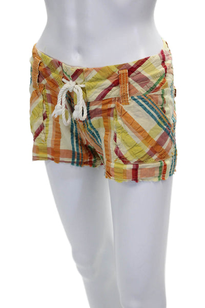 Free People Womens Beige Surplus Fabric Shorts Size 0