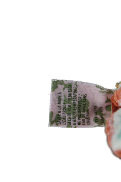 Elie Tahari Women Ankle Pants Multicolor Plaid Drawstring 100% Cotton Size M