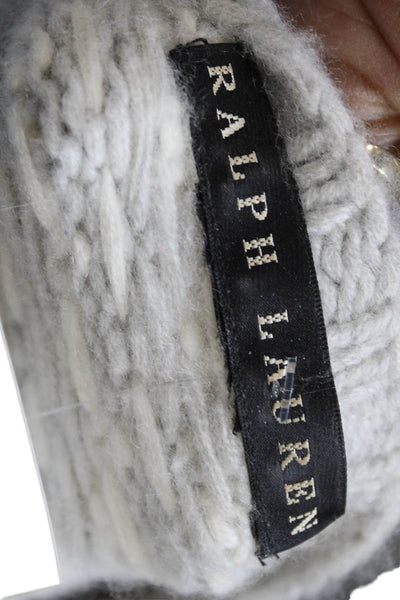 Ralph Lauren Black Label Women Gray Fair Isle Wool Pullover Size S