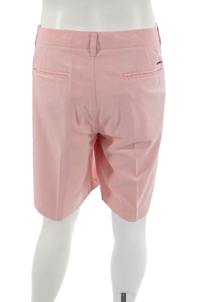 Bonobos Mens Athletic Pink Polyester Button Shorts Size 38