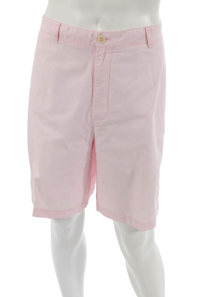 Vineyard Vines Mens Chino Shorts Pink 100% Cotton Button Size 38