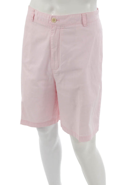 Vineyard Vines Mens Chino Shorts Pink 100% Cotton Button Size 38