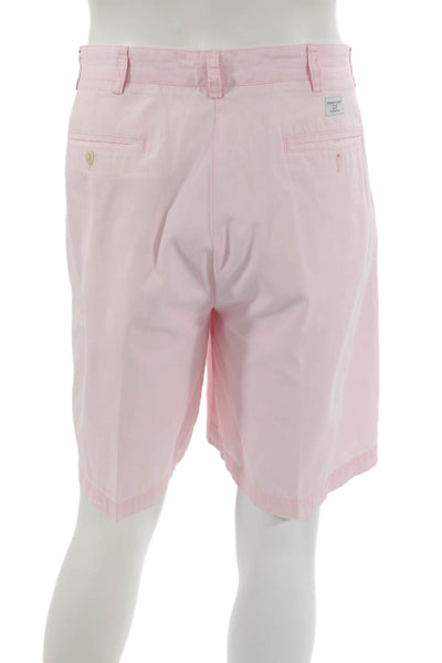 Vineyard Vines Mens Chino Shorts Pink 100% Cotton Button Size 38
