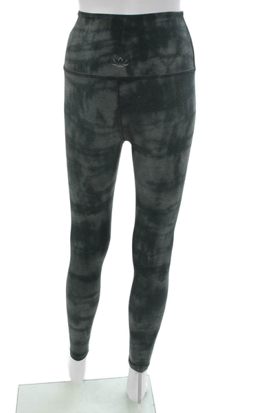 Beyond Yoga Womens Ankle Leggings Green Tie Dye Size S