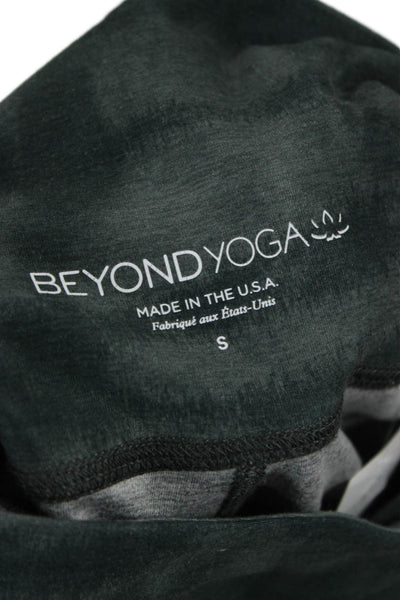 Beyond Yoga Womens Ankle Leggings Green Tie Dye Size S