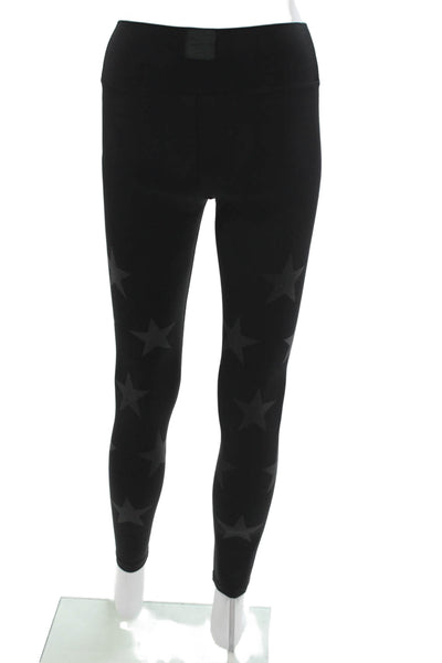 Varley Womens Black Geometric Stars Nylon Leggings Size S