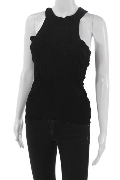 Rag & Bone Womens Black Viscose High Neck Sleeveless Basic Tank Size XS