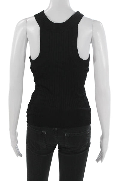 Rag & Bone Womens Black Viscose High Neck Sleeveless Basic Tank Size XS