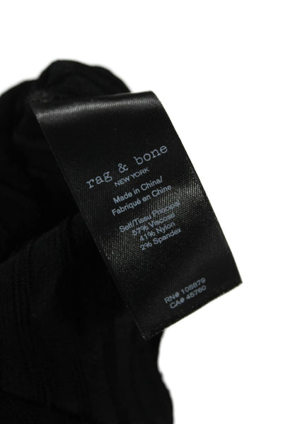 Rag & Bone Womens Black Viscose High Neck Sleeveless Basic Tank Size XS
