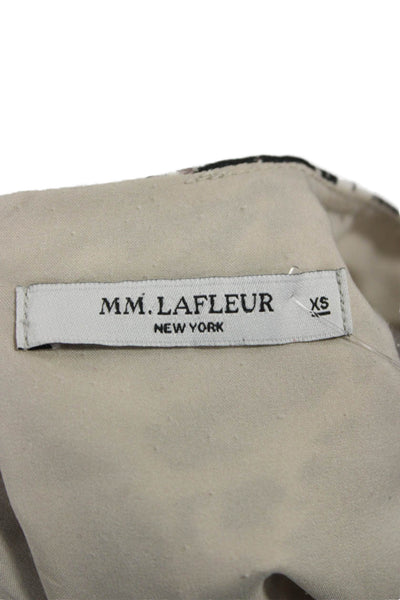 M.M. Lafleur Women Multicolor Geometric Cap Sleeve Blouse Size XS