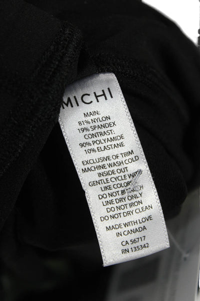 Michi Women Stirrup Leggings Green Nylon Size 2XS