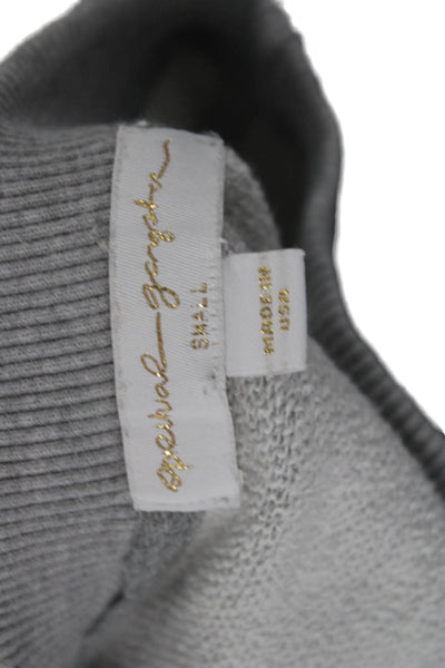 Spiritual Gangster Womens Pullover Gray Cotton Crew Neck Long Sleeve Size S