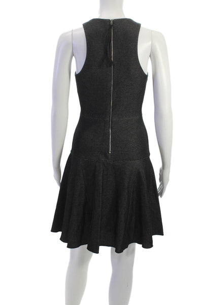 Rag & Bone Women Fit & Flare Sleeveless Gray Cotton Dress Size 2