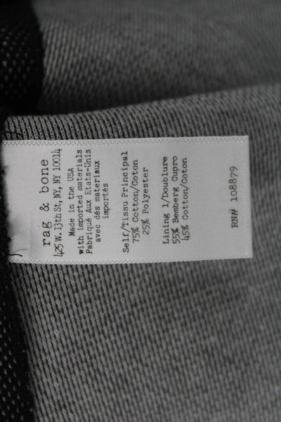 Rag & Bone Women Fit & Flare Sleeveless Gray Cotton Dress Size 2