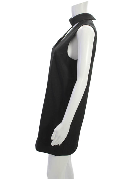 Yumi Kim Womens Sleeveless V-Neck Black Shift Dress Size XS