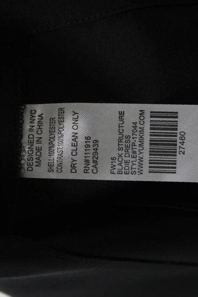 Yumi Kim Womens Sleeveless V-Neck Black Shift Dress Size XS