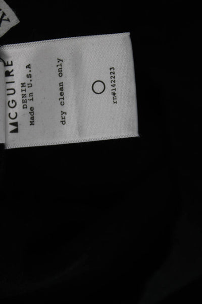 McGuire Womens Shift Dress Black Linen High Neck Sleeveless Short Size XS
