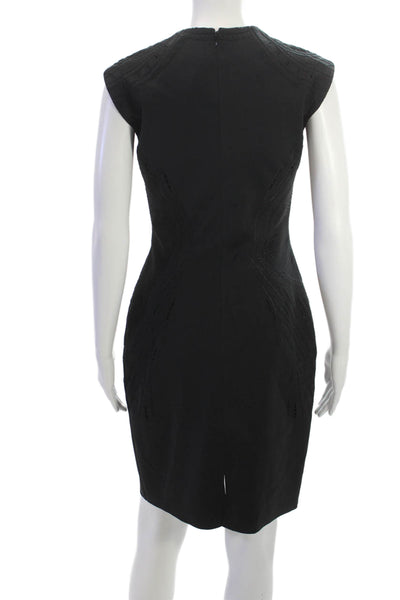 ph15 studio Womens Pencil Dress Black V-Neck Sleeveless Zip Polyamide Size S