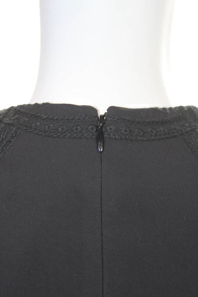 ph15 studio Womens Pencil Dress Black V-Neck Sleeveless Zip Polyamide Size S