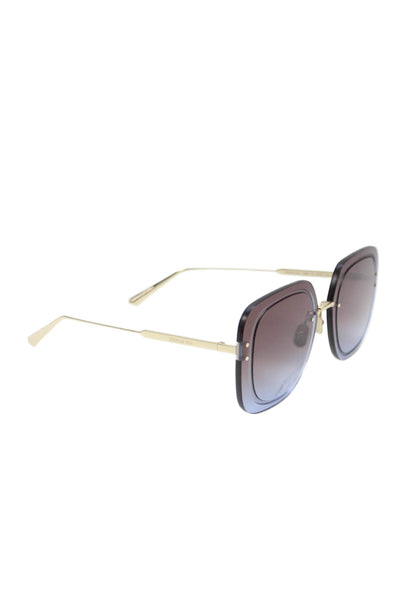 Christian Dior Womens Large Rimless Square Ultra Dior SU Sunglasses Gold Tone