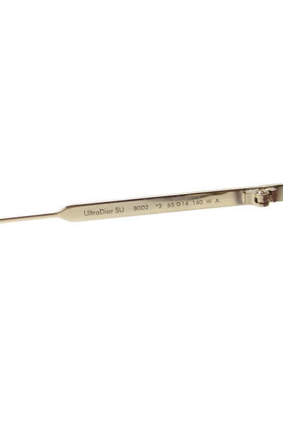 Christian Dior Womens Large Rimless Square Ultra Dior SU Sunglasses Gold Tone