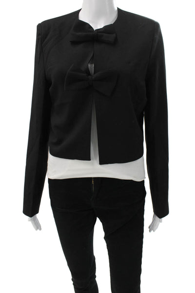 4th Reckless Womens Black Blazer Long Sleeve Snap Size XS