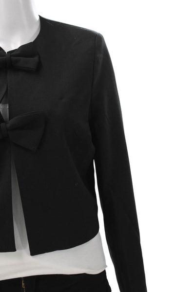 4th Reckless Womens Black Blazer Long Sleeve Snap Size XS