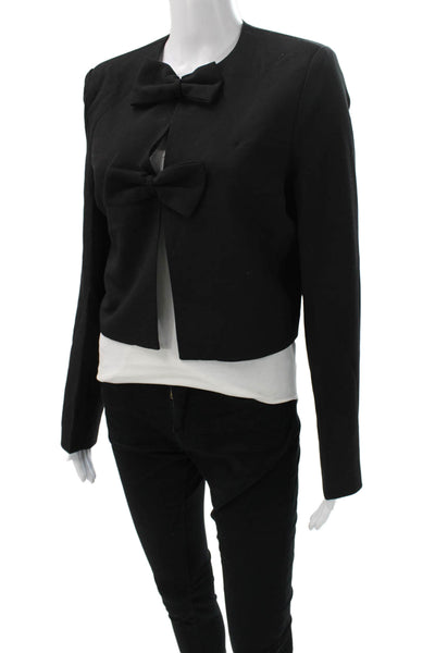 4th Reckless Womens Black Blazer Long Sleeve Snap Size XS