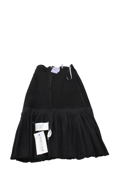 Herve Leger Women Bandage Skirt Black Rayon Zip Size XS
