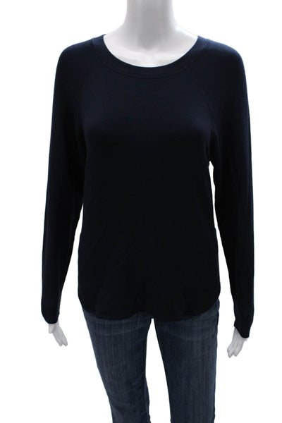 Splits 59 Women Basic Modal Long Sleeve Crew Neck T-Shirt Blue Size S