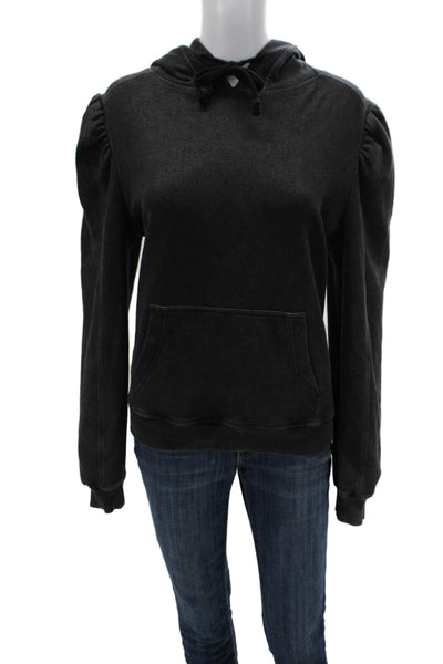 Generation Love Women Pullover Hoodie Gray Polyester Crew Neck Size M