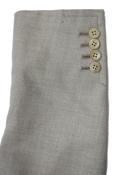 Partito Mens Beige Blazer Button Solid Spring Size 40