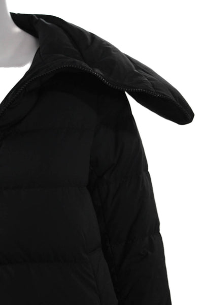 Uniqlo Women Puffer Jacket Black Polyester Zip Long Sleeve Size S