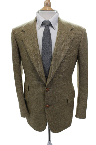 Partito Mens Blazer Green Solid Button Size 40