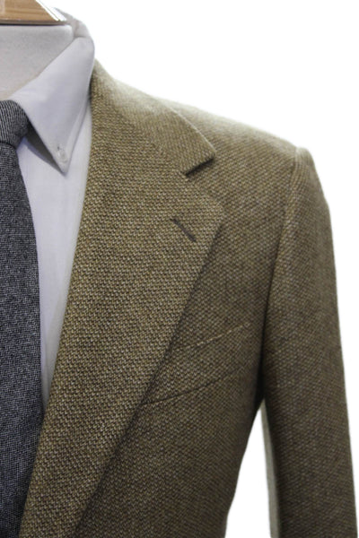 Partito Mens Blazer Green Solid Button Size 40