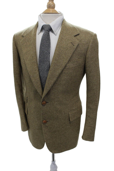 Partito Mens Blazer Green Solid Button Size 40