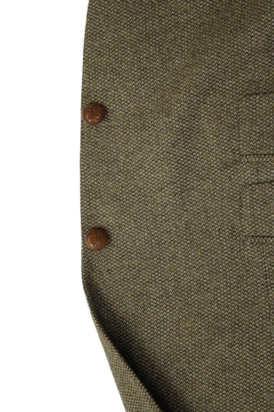 Partito Mens Blazer Green Solid Button Size 40