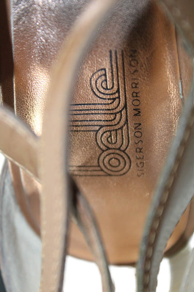 Belle Sigerson Morrison Womens Leather Sandal Heels Brown Size 9.5 B