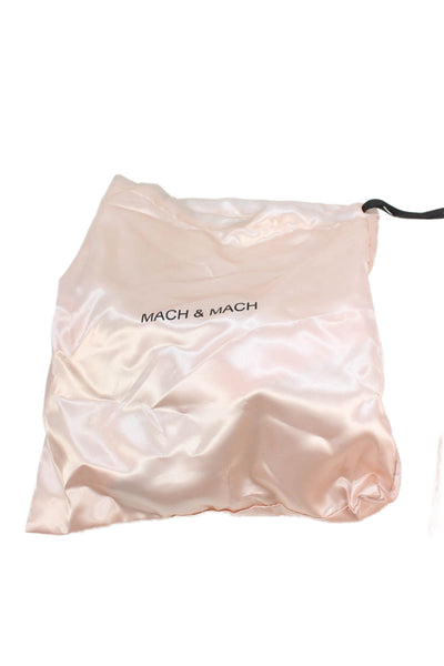 Mach & Mach Womens Double Bow Platform Pumps Glitter Pink Size 40 10