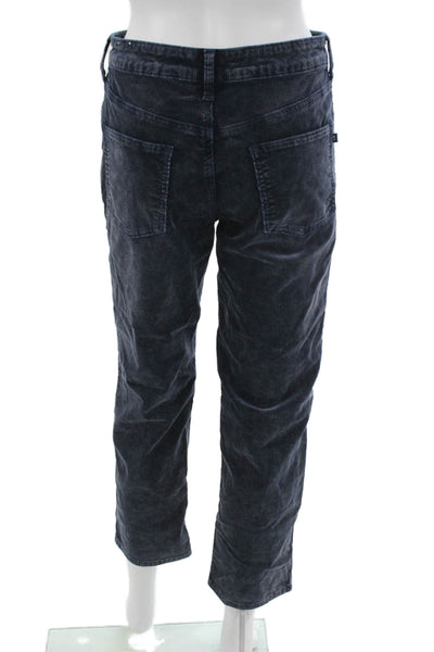 Pilcro Anthropologie Womens Cropped Blue Button Pants Size 27