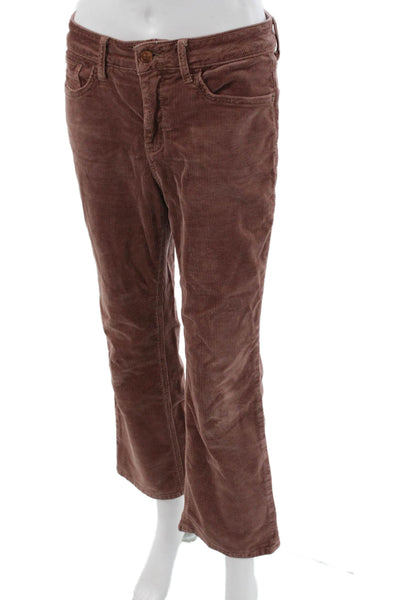 Pilcro Anthropologie Women Bootcut Brown Cotton Blend Pants Size 28