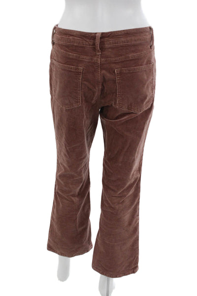 Pilcro Anthropologie Women Bootcut Brown Cotton Blend Pants Size 28