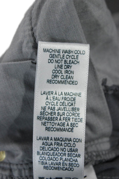 Frame Womens Flared Jeans Gray Cotton Mid Rise Size 27