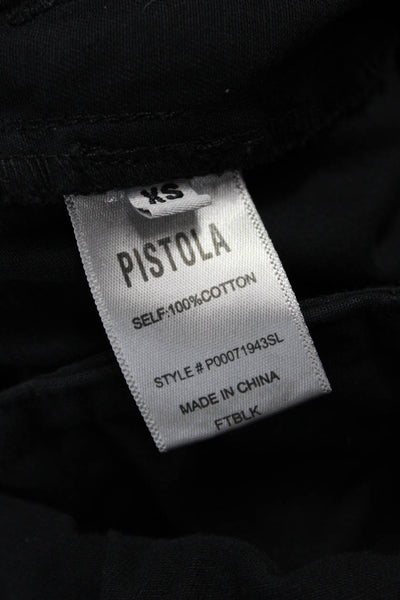Pistola Womens Black Collared Sleeveless Jumpsuit Cotton Size XS