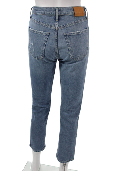 Citizens of Humanity Women Cropped High Rise Blue Jeans Size 25